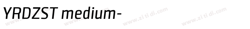 YRDZST medium字体转换